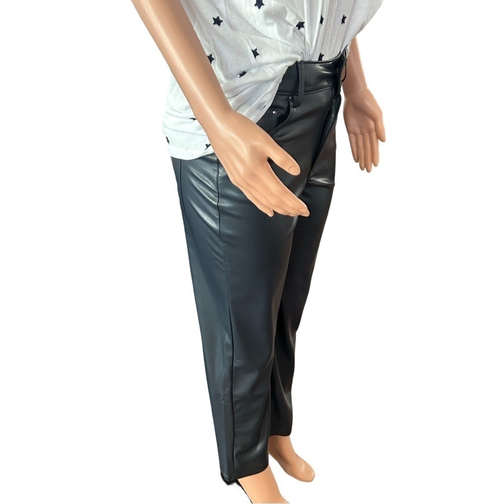 Badgley Mischka 5 Pocket Boyfriend Baddie Cropped Pants Navy Marine Blue Size 4 - Picture 5 of 13